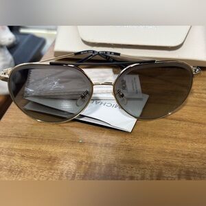 Michael Kors Gold Aviator Sunglasses